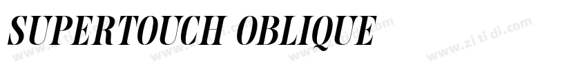 Supertouch Oblique字体转换